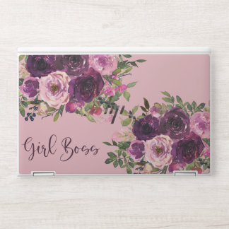 HP Laptop sleeve Floral Purple Skin