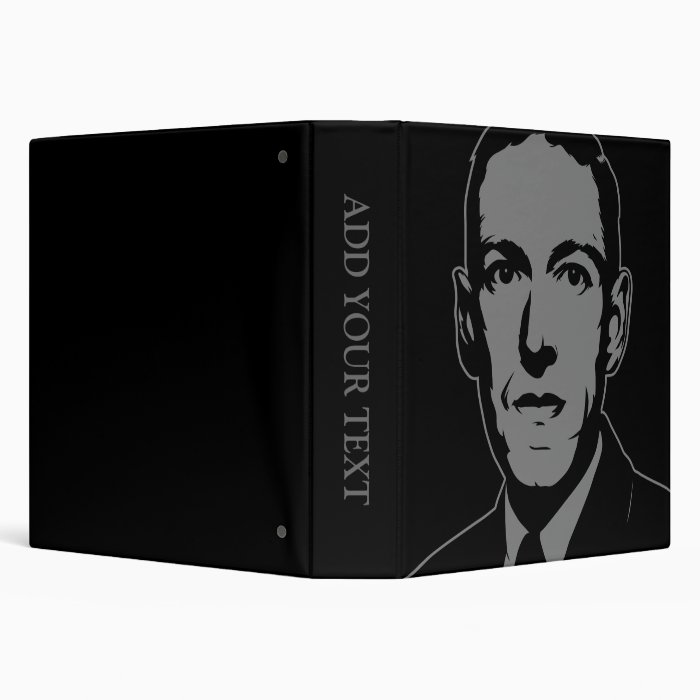 HP Lovecraft Portrait 3 Ring Binders