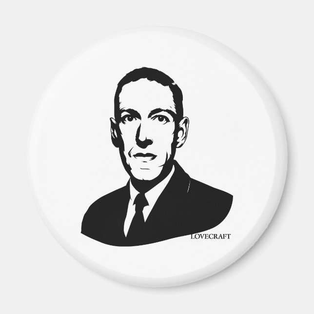 HP Lovecraft Portrait Magnet (Front)