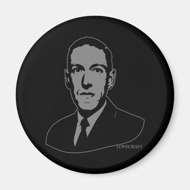 HP Lovecraft Portrait Magnet (Front)