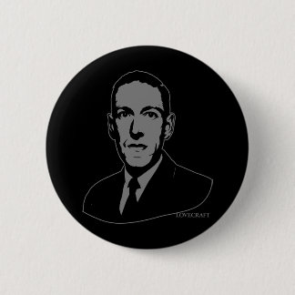 HP Lovecraft Portrait Pinback Button