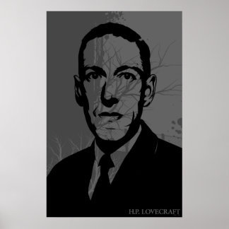HP Lovecraft Portrait Poster