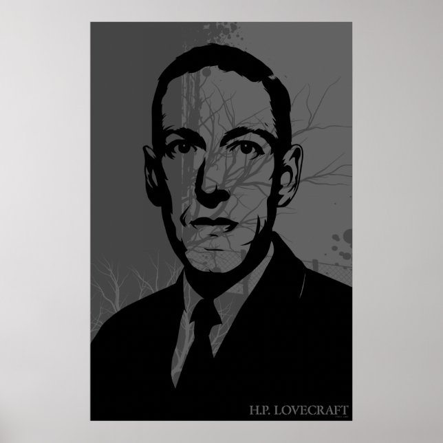 HP Lovecraft Portrait Poster (Front)