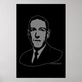 HP Lovecraft Portrait Poster