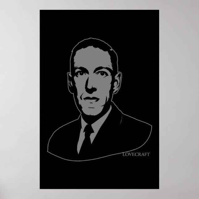 HP Lovecraft Portrait Poster (Front)