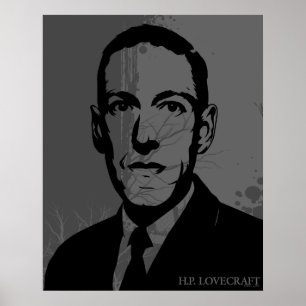 HP Lovecraft Portrait Poster