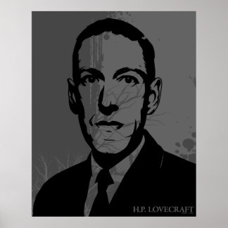HP Lovecraft Portrait Poster