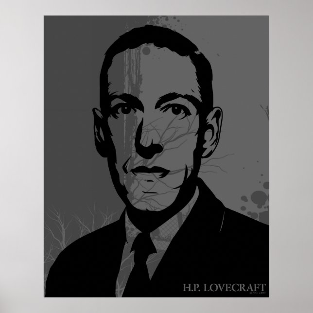 HP Lovecraft Portrait Poster (Front)
