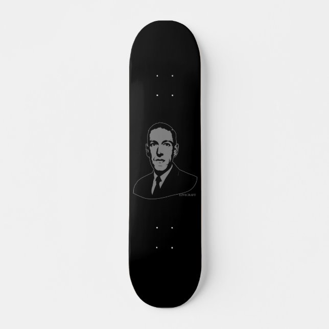 HP Lovecraft Portrait Skateboard (Front)