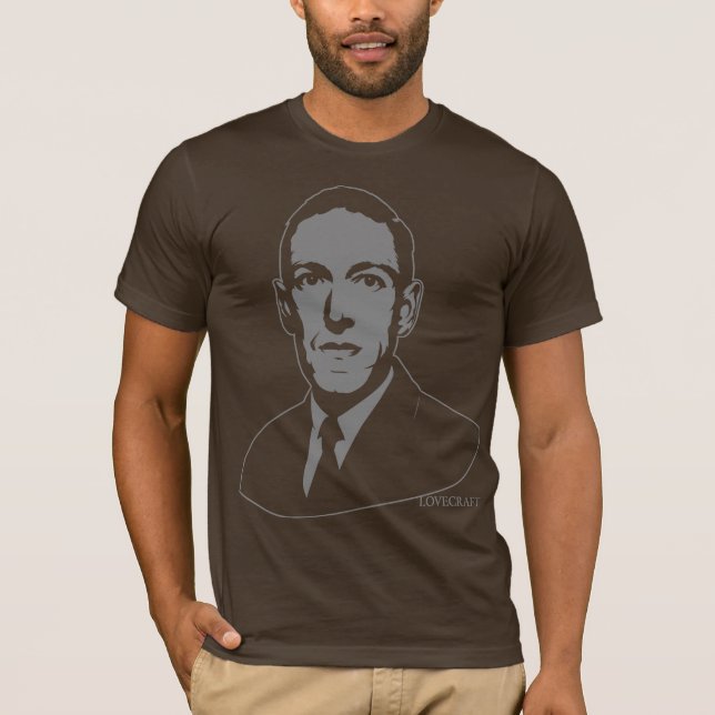 HP Lovecraft Portrait T-Shirt (Front)
