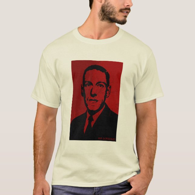 HP Lovecraft - red T-Shirt (Front)