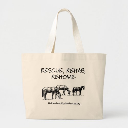 HPF Rescue Rehab Rehome Jumbo Tote Bag