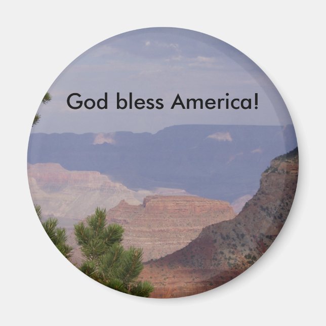 HPIM6736, God bless America! Magnet (Front)