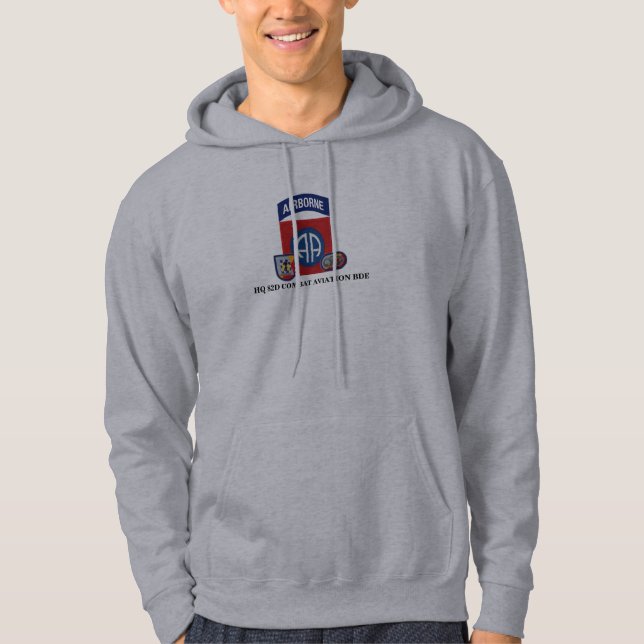 HQ 82nd CAB 82nd Abn Hooded Sweatshirt (Front)