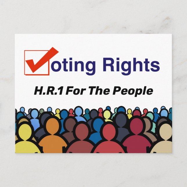 HR1 Voting Rights For The People Act Postcard (Front)