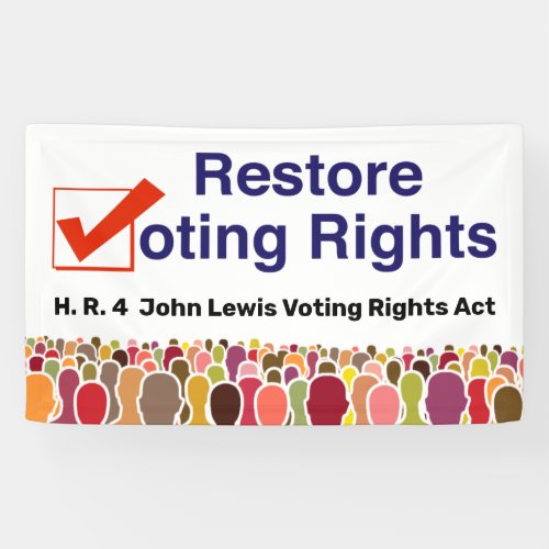 HR4 John Lewis Voting Rights Act Banner