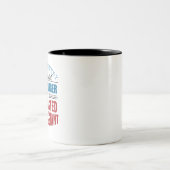 HR Assistant Funny Quote Human Resources Two-Tone Coffee Mug (Center)