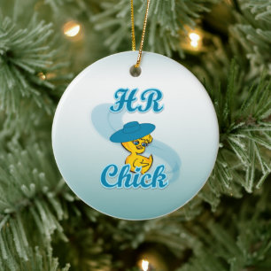 HR Chick #3 Ceramic Ornament