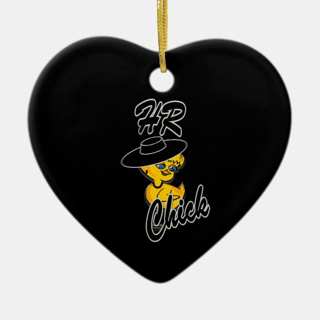 HR Chick #4 Ceramic Ornament (Front)