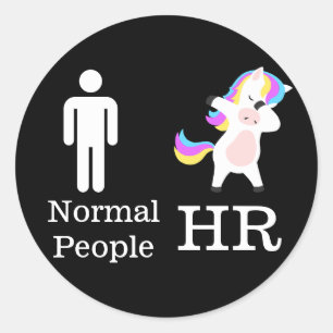 HR 🦄 Dabbing Unicorn STICKER