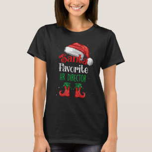 Hr Director Santa Favorite Claus Christmas Funny M T-Shirt