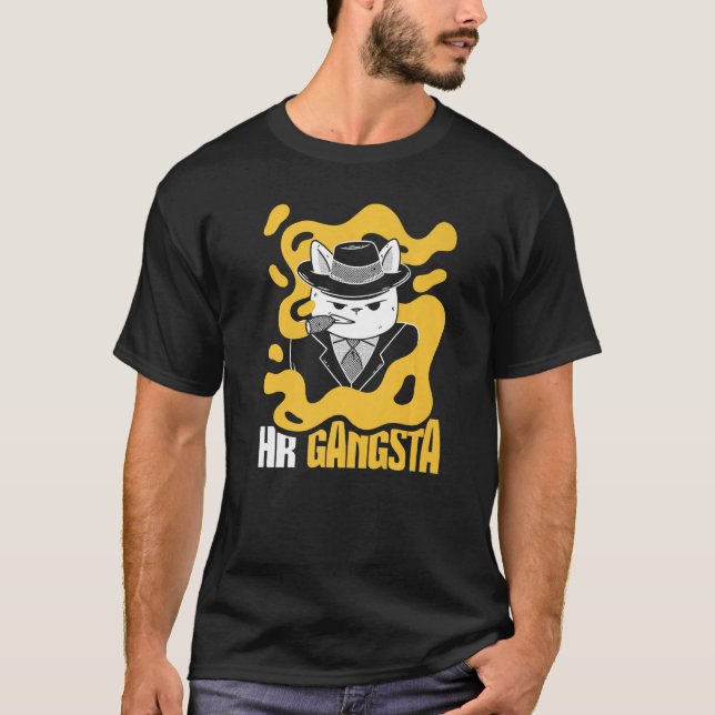 HR Gangsta Costume  Human Resource T-Shirt (Front)