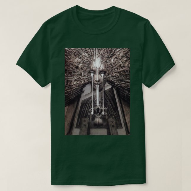 HR Giger Art Steampunk  T-Shirt (Design Front)
