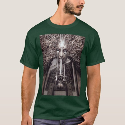 HR Giger Art Steampunk  T_Shirt