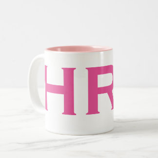 HR Hero Special Woman Human Resources Coworker Two-Tone Coffee Mug