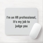 HR Human Resources Funny Humor Mousepad (With Mouse)