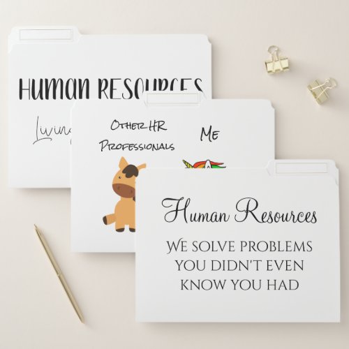 HR Human Resources Office Employee Humor File Folder