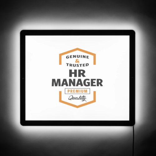 HR Manager Logo Gift Ideas   LED Sign