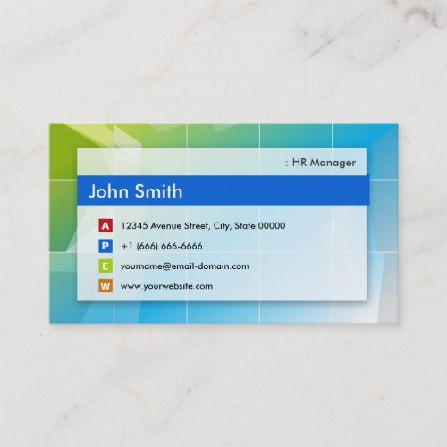 HR Manager _ Modern Multipurpose Business Card