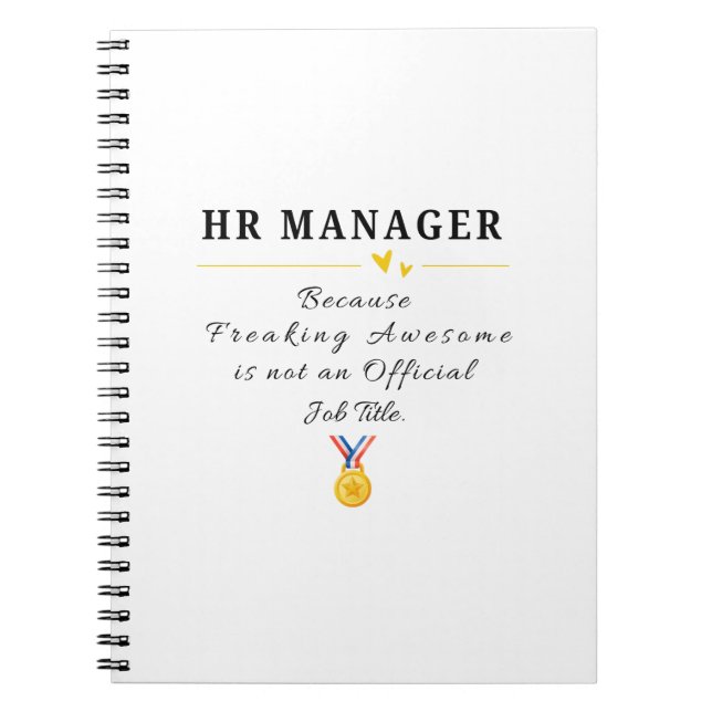 HR Manager Notebook (Front)
