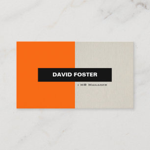 HR Manager - Simple Elegant Stylish Business Card