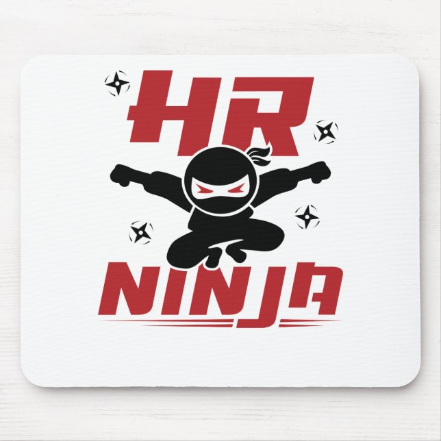 HR Ninja Human Resources Mouse Pad (Front)