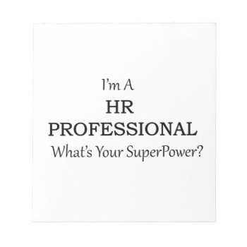 Hr Professional Notepad by occupationalgifts at Zazzle