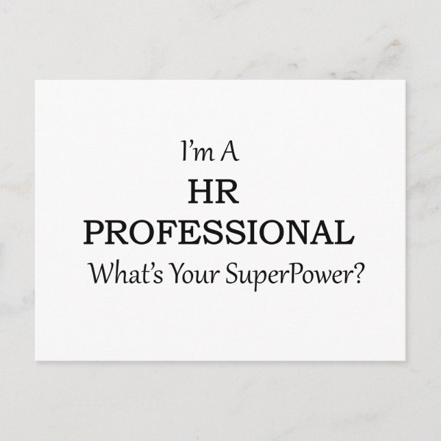 HR Professional Postcard (Front)