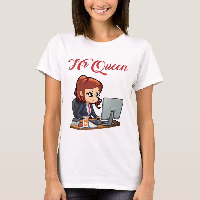 HR Queen Cute Human Resources Women T-Shirt (Front)