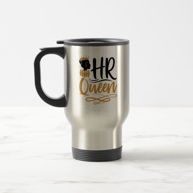 HR Queen Human Resources Women Travel Mug (Left)