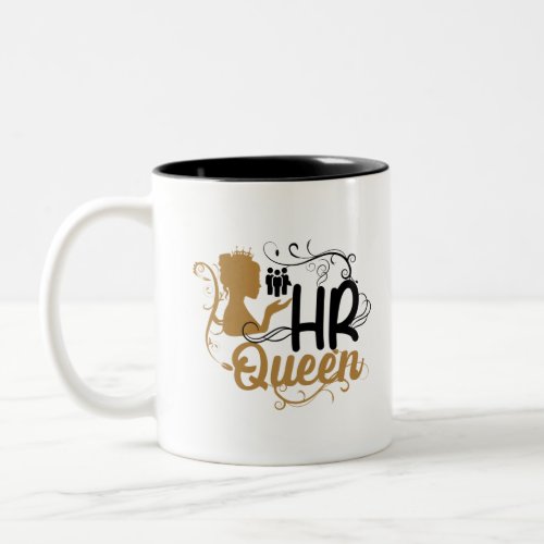 HR Queen Human Resources Women Two_Tone Coffee Mug