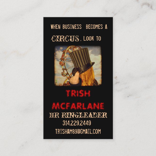 HR Ringleader - Cool Business Cards (Front)