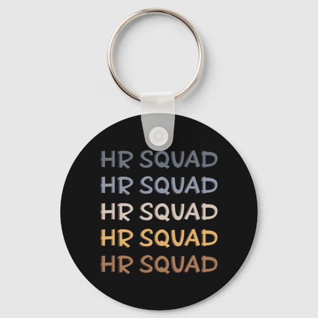 HR Squad Human Resources Team Gifts Keychain (Front)