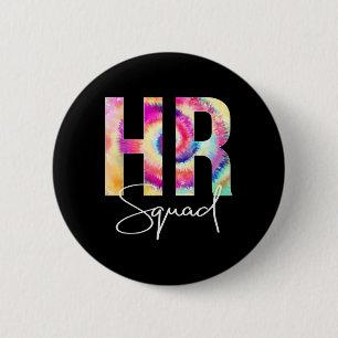 Hr Squad Tie Dye Byck To School Women Appreciation Button