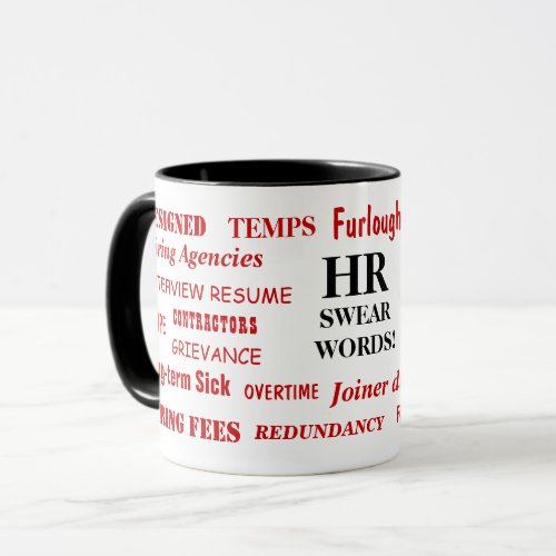 HR Swear Words Human Resources Annoying Joke Gift Mug