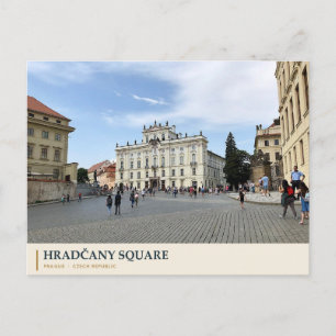 Hradčany Square in Prague Postcard