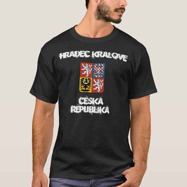 Hradec Kralove, Czech Republic with coat of arms T-Shirt (Front)
