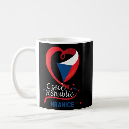Hranice Czech Republic Heart Flag Lion Coat Of Arm Coffee Mug
