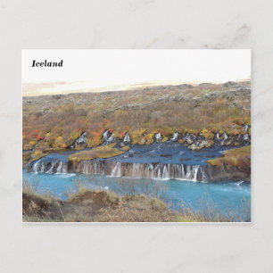Hraunfossar, Iceland (A) Postcard