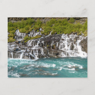 Hraunfossar waterfalls - Western Iceland Postcard